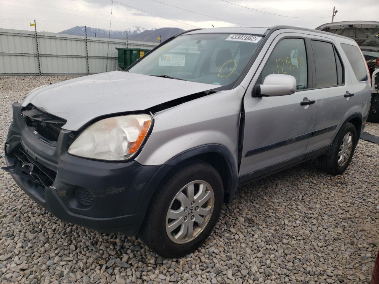 Photo 2 from auction – 2006 HONDA CR-V EX with VIN JHLRD78846C063191