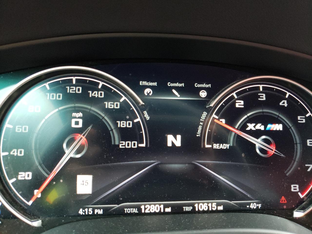 Photo 8 from auction – 2020 BMW X4 M COMPE with VIN 5YMUJ0C07L9B37215