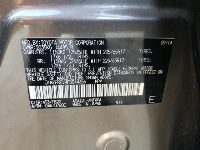 Foto 10 de la subasta – 2015 TOYOTA RAV4 LE con VIN JTMZFREV4FD044356