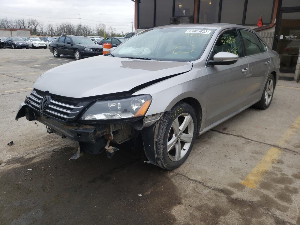 Photo 2 from auction – 2012 VOLKSWAGEN PASSAT SE with VIN 1VWBP7A36CC073959