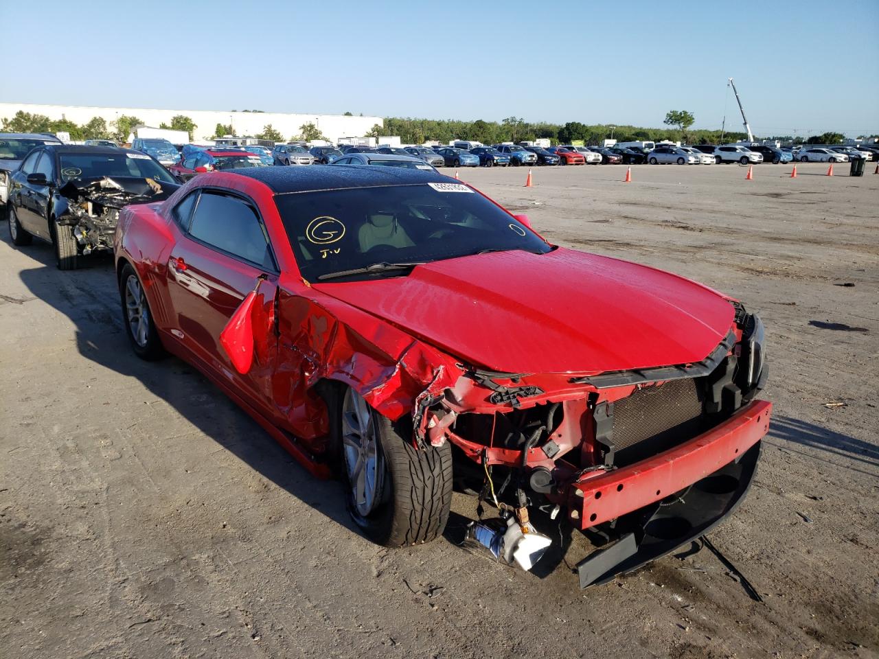 CHEVROLET CAMARO LS 2015 with VIN 2G1FB1E39F9254696 - Photo from auction