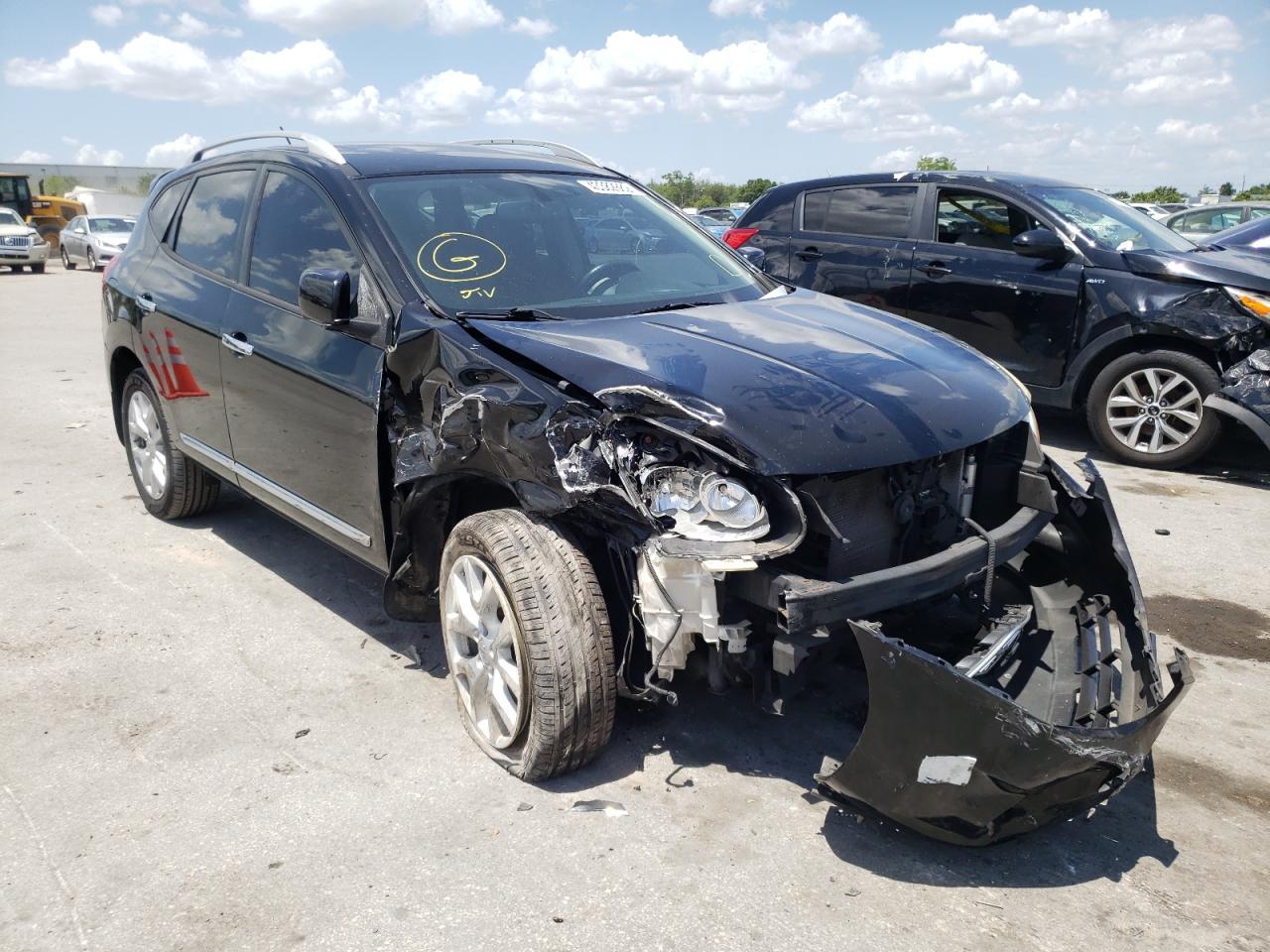 NISSAN ROGUE S 2013 with VIN JN8AS5MV4DW656033 - Photo from auction
