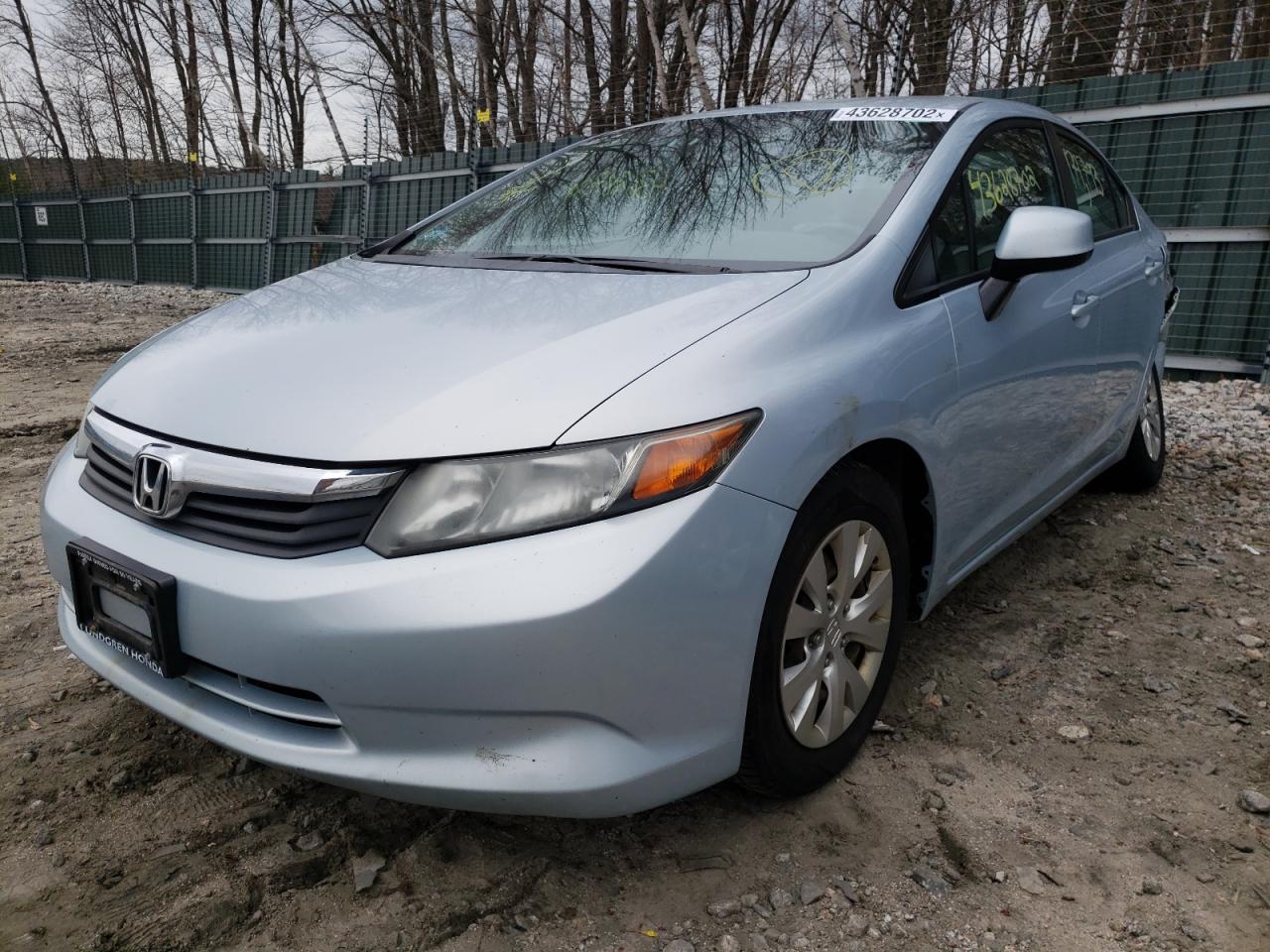 Photo 2 from auction – 2012 HONDA CIVIC LX with VIN 2HGFB2F52CH581859
