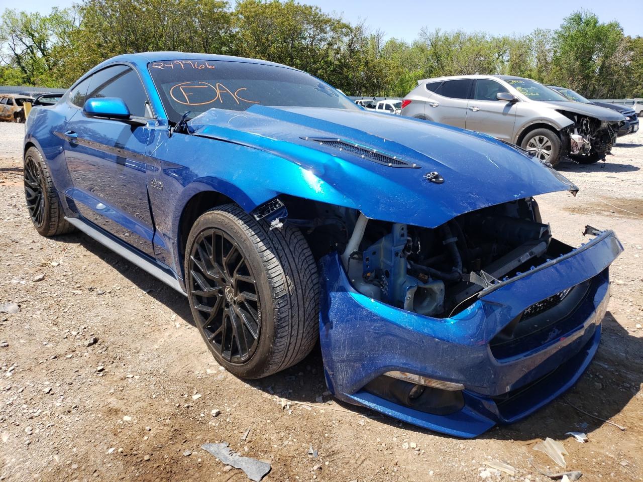 FORD MUSTANG GT 2017 with VIN 1FA6P8CF3H5249966 - Photo from auction
