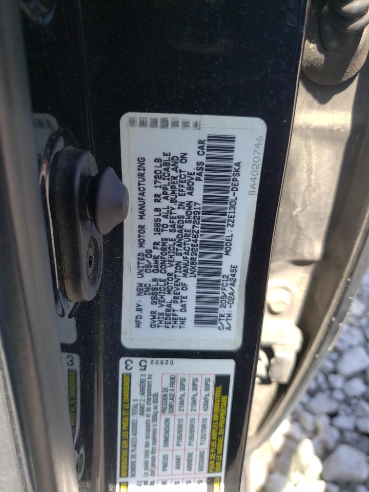 Photo 10 from auction – 2006 TOYOTA COROLLA CE with VIN 1NXBR32E46Z722917