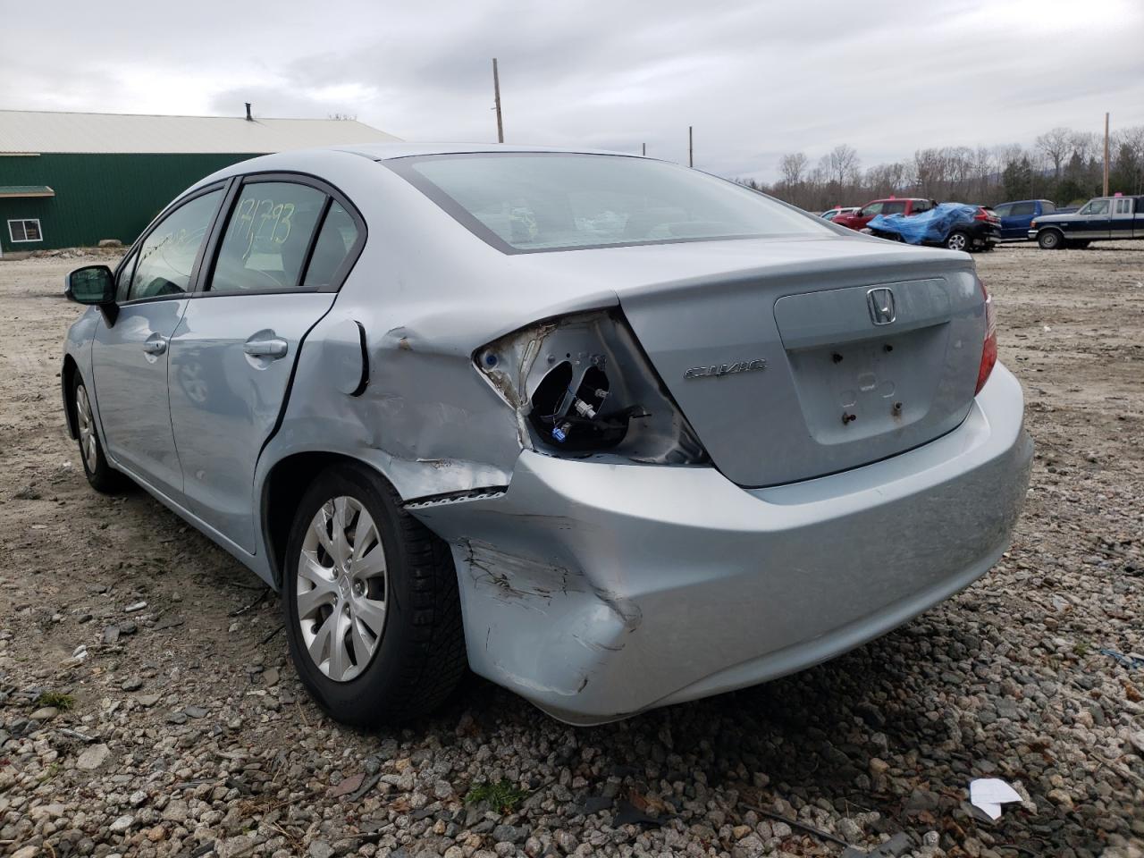Photo 3 from auction – 2012 HONDA CIVIC LX with VIN 2HGFB2F52CH581859
