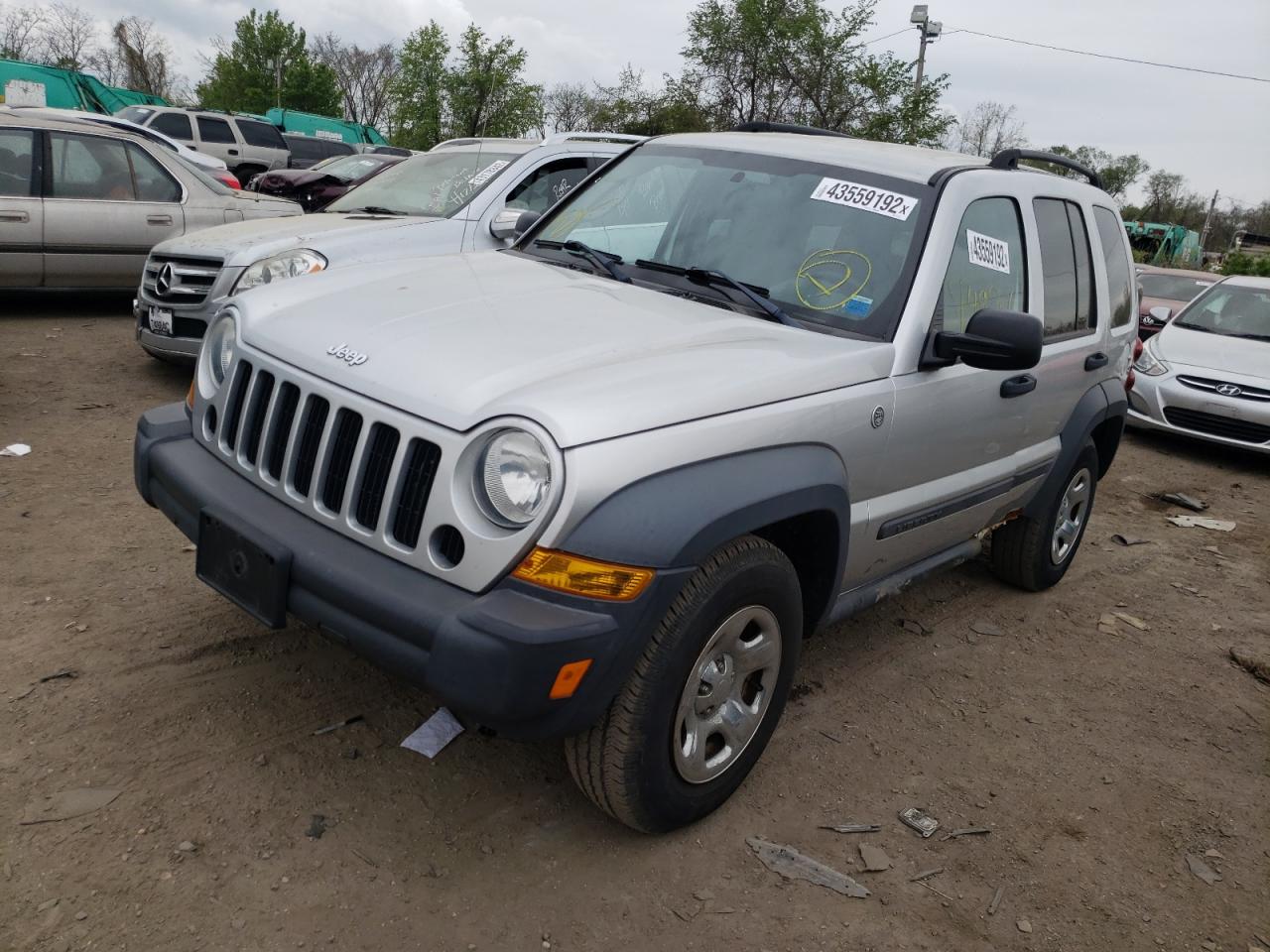 Photo 9 from auction – 2007 JEEP LIBERTY SP with VIN 1J4GL48K87W671615