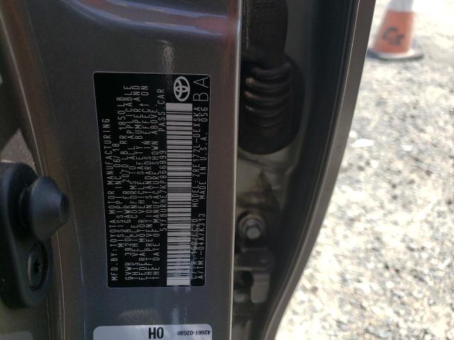 Photo 10 from auction – 2019 TOYOTA COROLLA L with VIN 5YFBURHE7KP866899