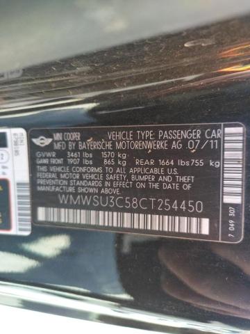 Photo 10 from auction – 2012 MINI COOPER with VIN WMWSU3C58CT254450
