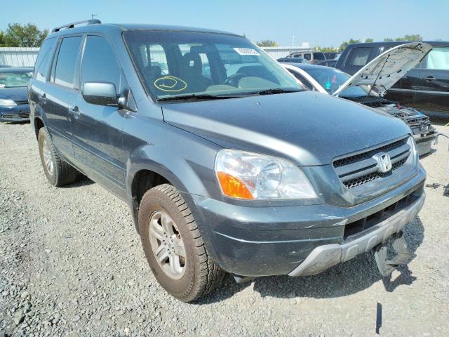 HONDA PILOT EX 2005 with VIN 2HKYF18485H500528 - Photo from auction