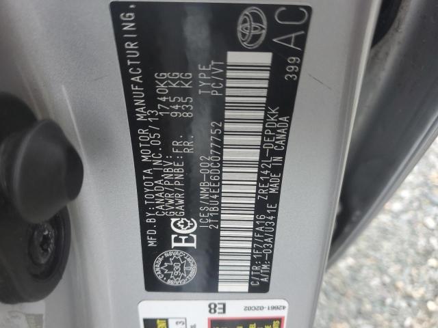 Photo 10 from auction – 2013 TOYOTA COROLLA BA with VIN 2T1BU4EE6DC077752