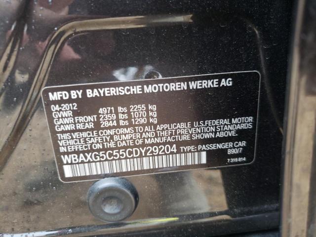 Photo 10 from auction – 2012 BMW 528 I with VIN WBAXG5C55CDY29204