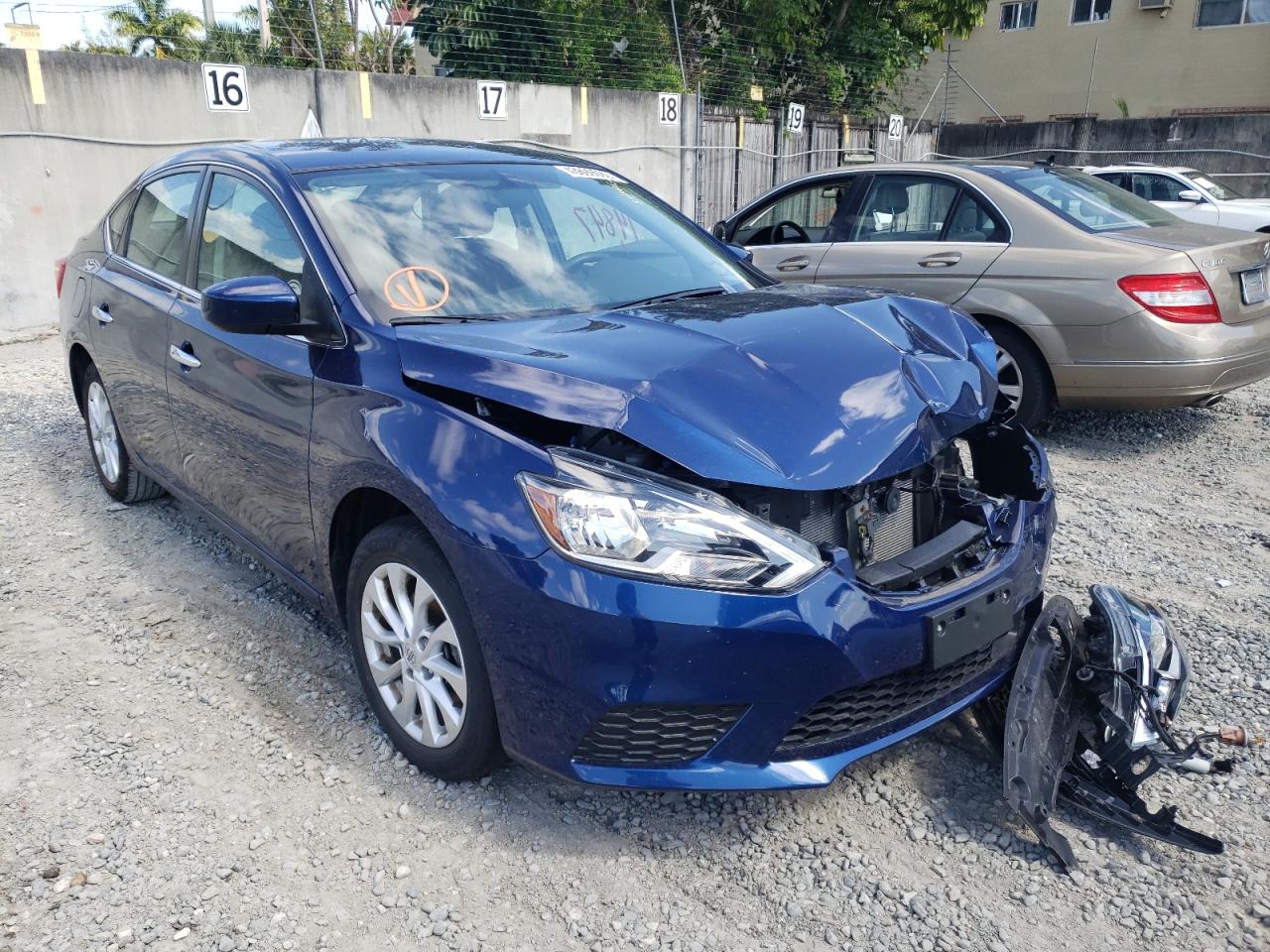 NISSAN SENTRA S 2019 with VIN 3N1AB7AP1KY250944 - Photo from auction