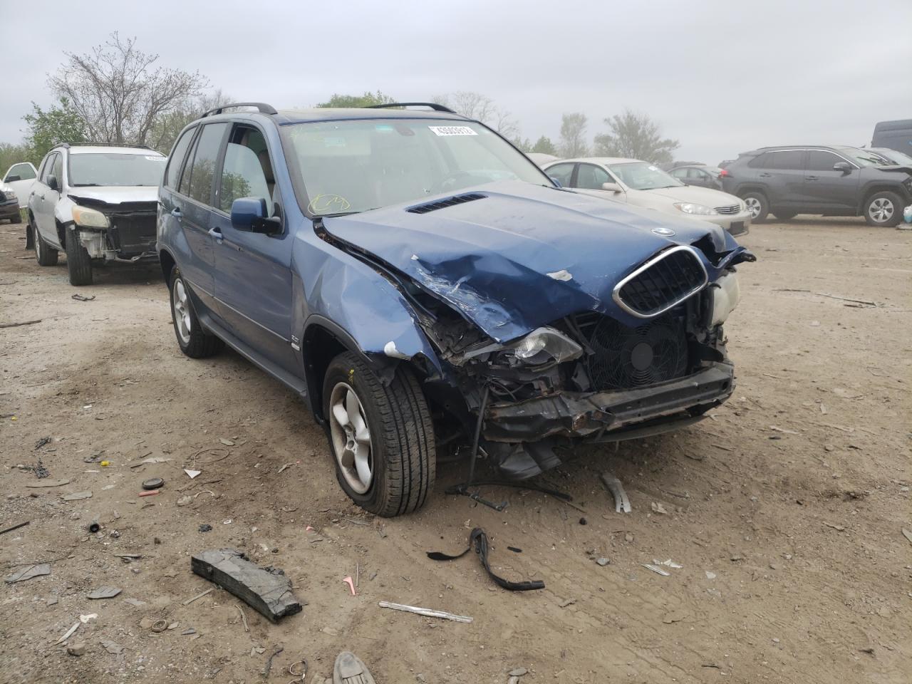 BMW X5 3.0I 2002 with VIN 5UXFA53502LP43561 - Photo from auction