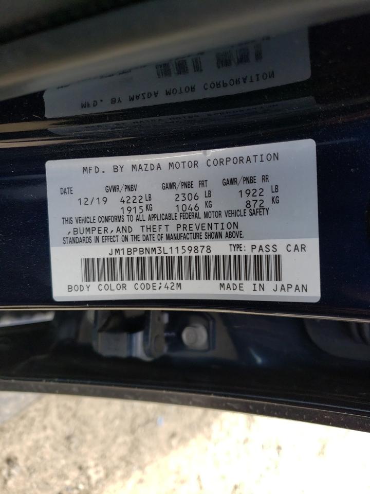 Photo 10 from auction – 2020 MAZDA 3 PREMIUM with VIN JM1BPBNM3L1159878