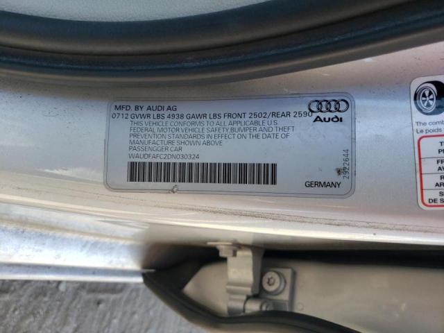 Photo 10 from auction – 2013 AUDI A6 PREMIUM with VIN WAUDFAFC2DN030324