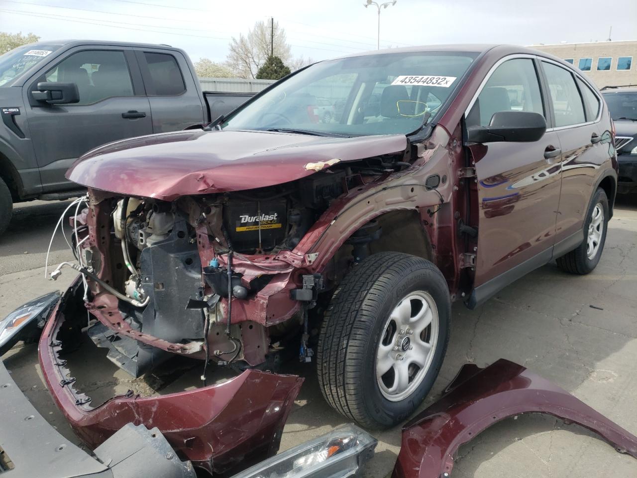 Photo 2 from auction – 2015 HONDA CR-V LX with VIN 2HKRM4H3XFH613482