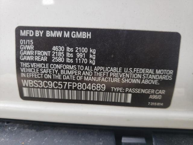 Photo 10 from auction – 2015 BMW M3 with VIN WBS3C9C57FP804689