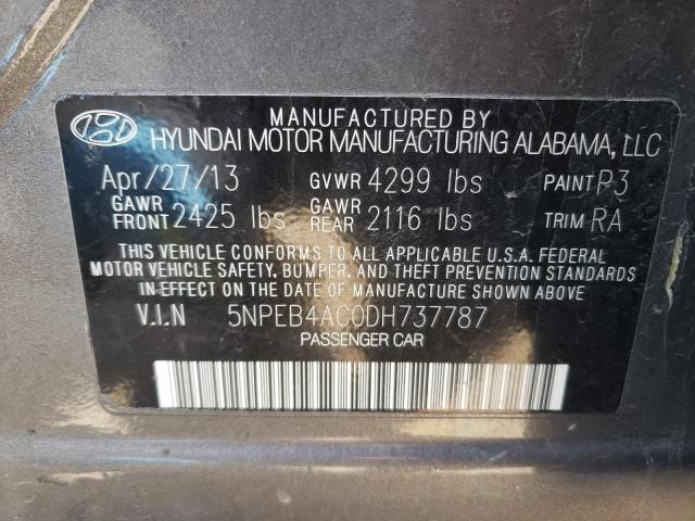Photo 10 from auction – 2013 HYUNDAI SONATA GLS with VIN 5NPEB4AC0DH737787
