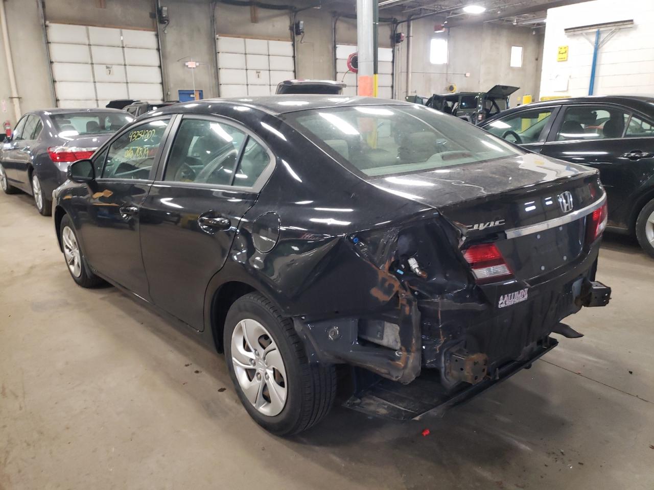 Photo 3 from auction – 2013 HONDA CIVIC with VIN 19XFB2F57DE098010