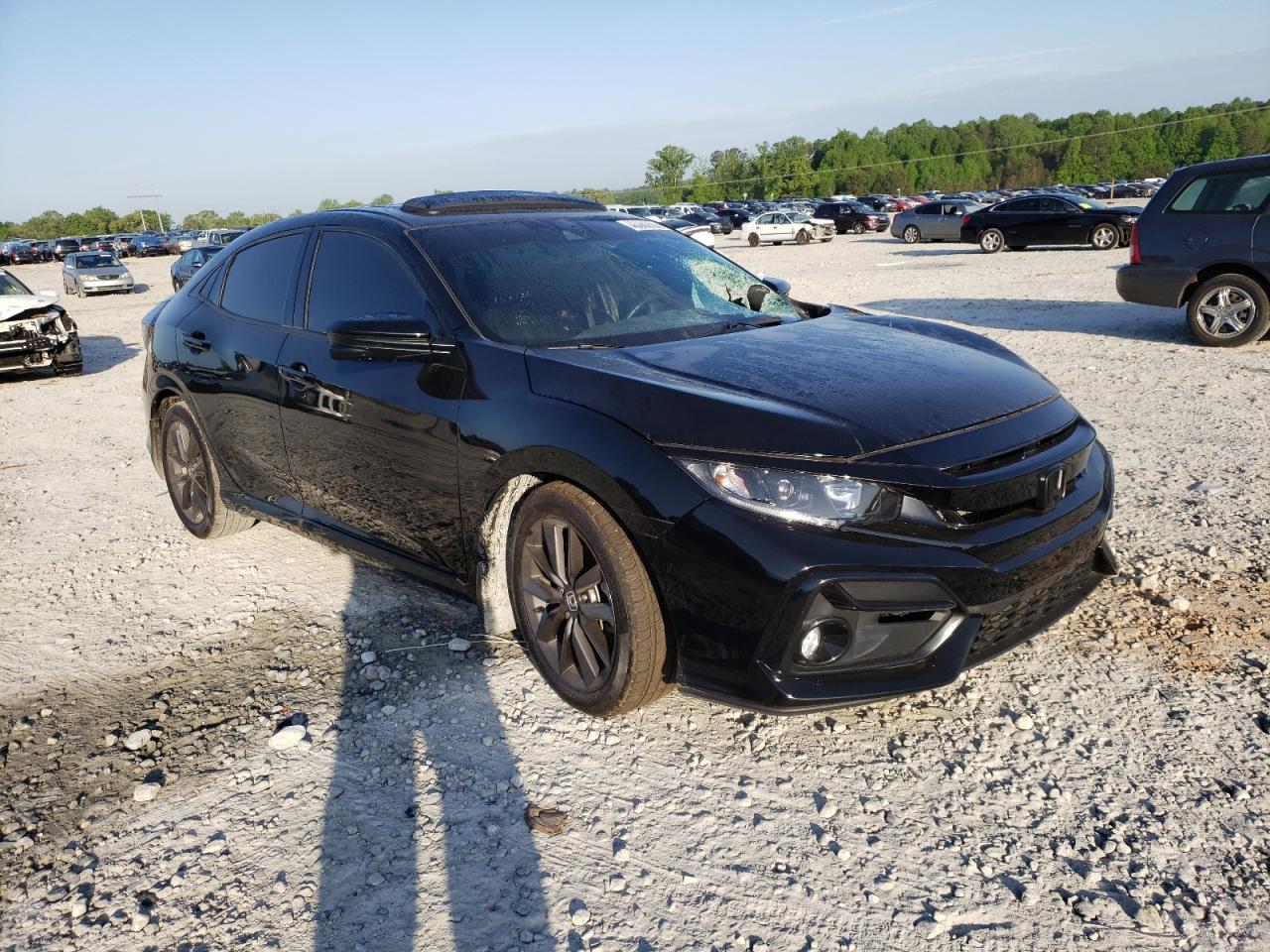 HONDA CIVIC EX 2020 with VIN SHHFK7H63LU224941 - Photo from auction