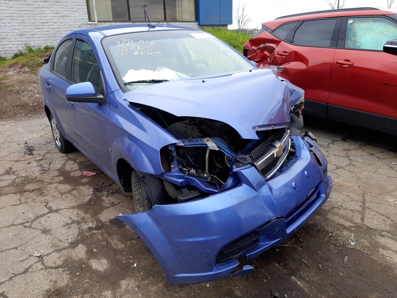 CHEVROLET AVEO LS 2009 with VIN KL1TD56E79B378763 - Photo from auction