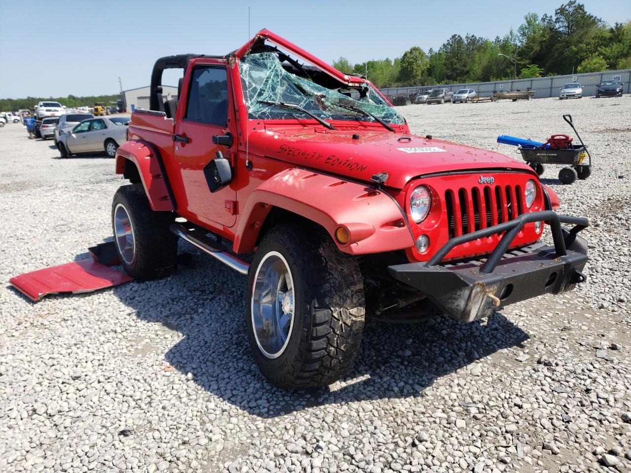 JEEP WRANGLER S 2015 with VIN 1C4AJWAG1FL674360 - Photo from auction