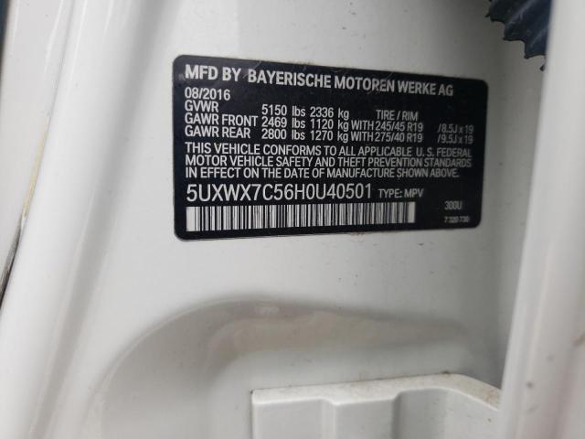 Photo 10 from auction – 2017 BMW X3 XDRIVE3 with VIN 5UXWX7C56H0U40501