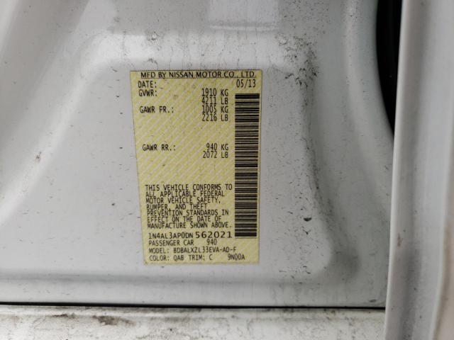Photo 10 from auction – 2013 NISSAN ALTIMA 2.5 with VIN 1N4AL3AP0DN562021