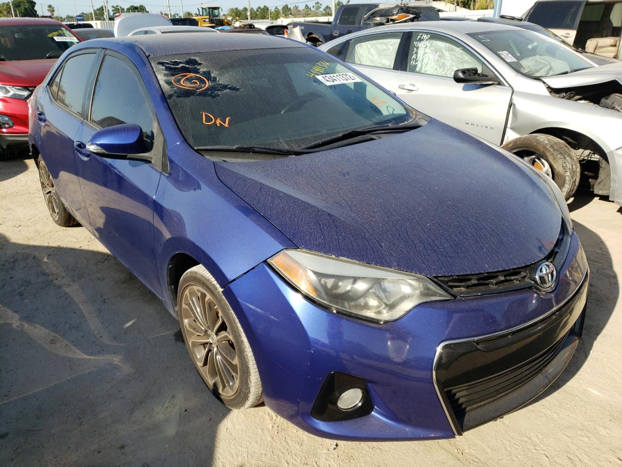 TOYOTA COROLLA L 2015 with VIN 2T1BURHE8FC384609 - Photo from auction