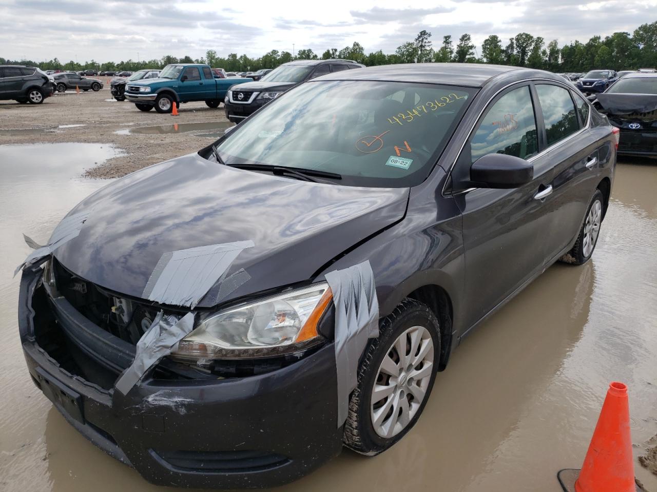 Photo 2 from auction – 2015 NISSAN SENTRA S with VIN 3N1AB7AP1FL696756