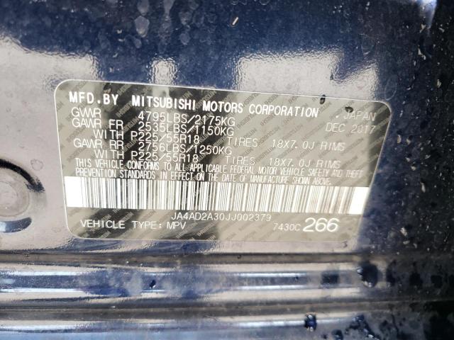 Photo 10 from auction – 2018 MITSUBISHI OUTLANDER with VIN JA4AD2A30JJ002379