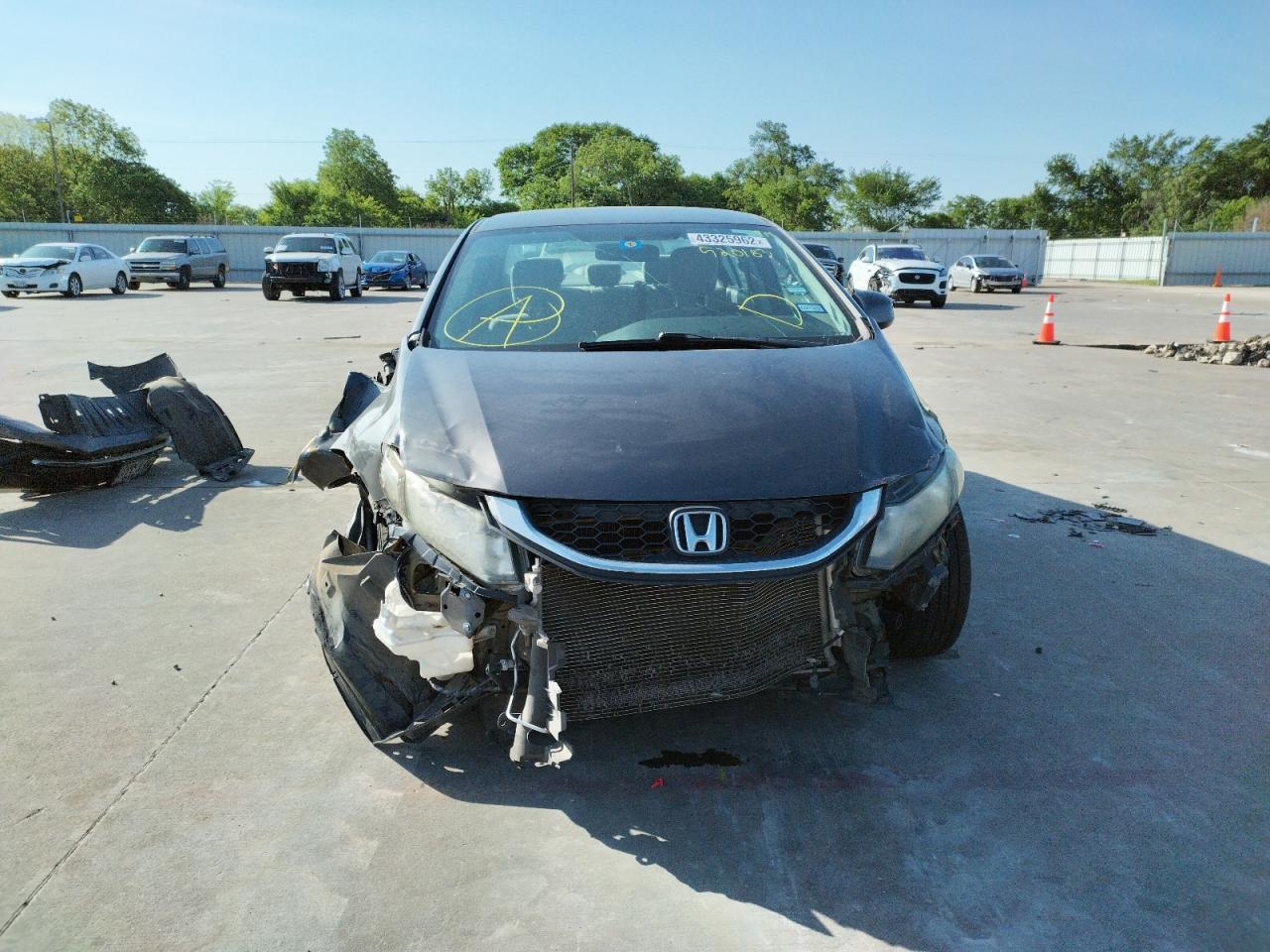 Photo 9 from auction – 2013 HONDA CIVIC LX with VIN 2HGFB2F55DH520183