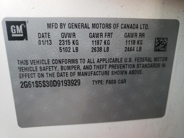 Photo 10 from auction – 2013 CADILLAC XTS PREMIU with VIN 2G61S5S30D9193929