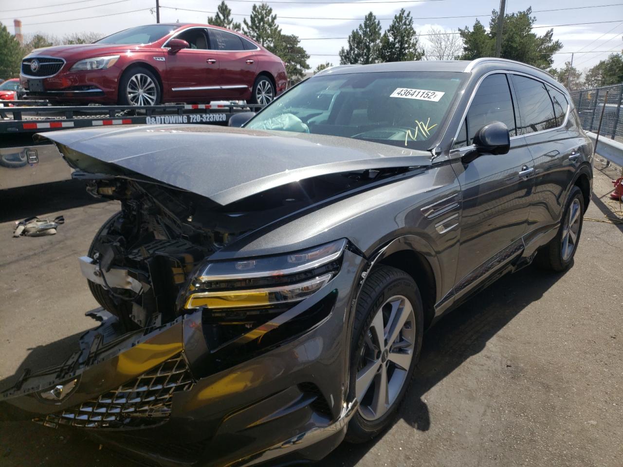 Photo 2 from auction – 2021 GENESIS GV80 BASE with VIN KMUHCESC7MU063140