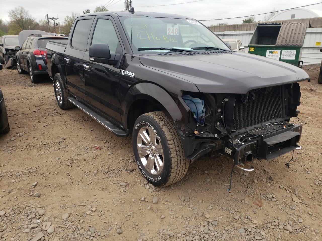 FORD F150 SUPER 2018 with VIN 1FTEW1EG7JFB54218 - Photo from auction