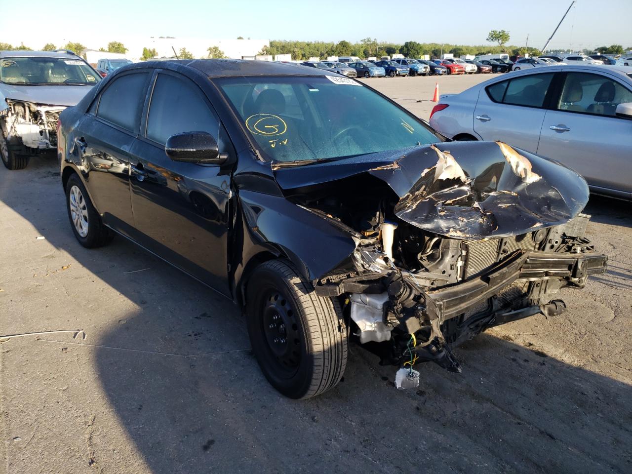 KIA FORTE EX 2012 with VIN KNAFU4A26C5590067 - Photo from auction