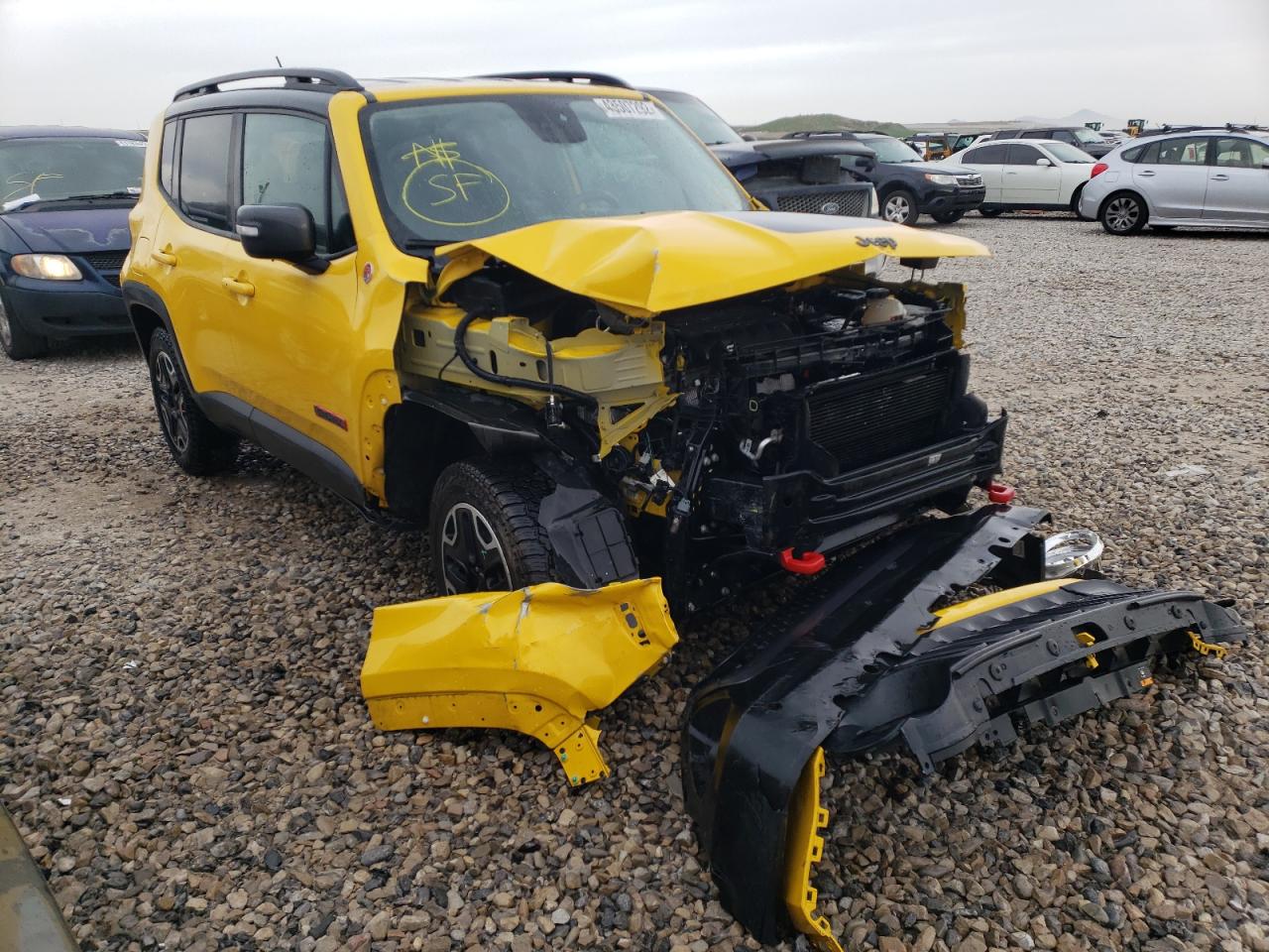 JEEP RENEGADE T 2017 with VIN ZACCJBCB9HPE43854 - Photo from auction