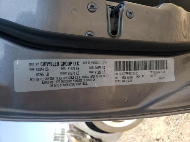 Photo 10 from auction – 2015 DODGE DART SXT with VIN 1C3CDFBB4FD193102