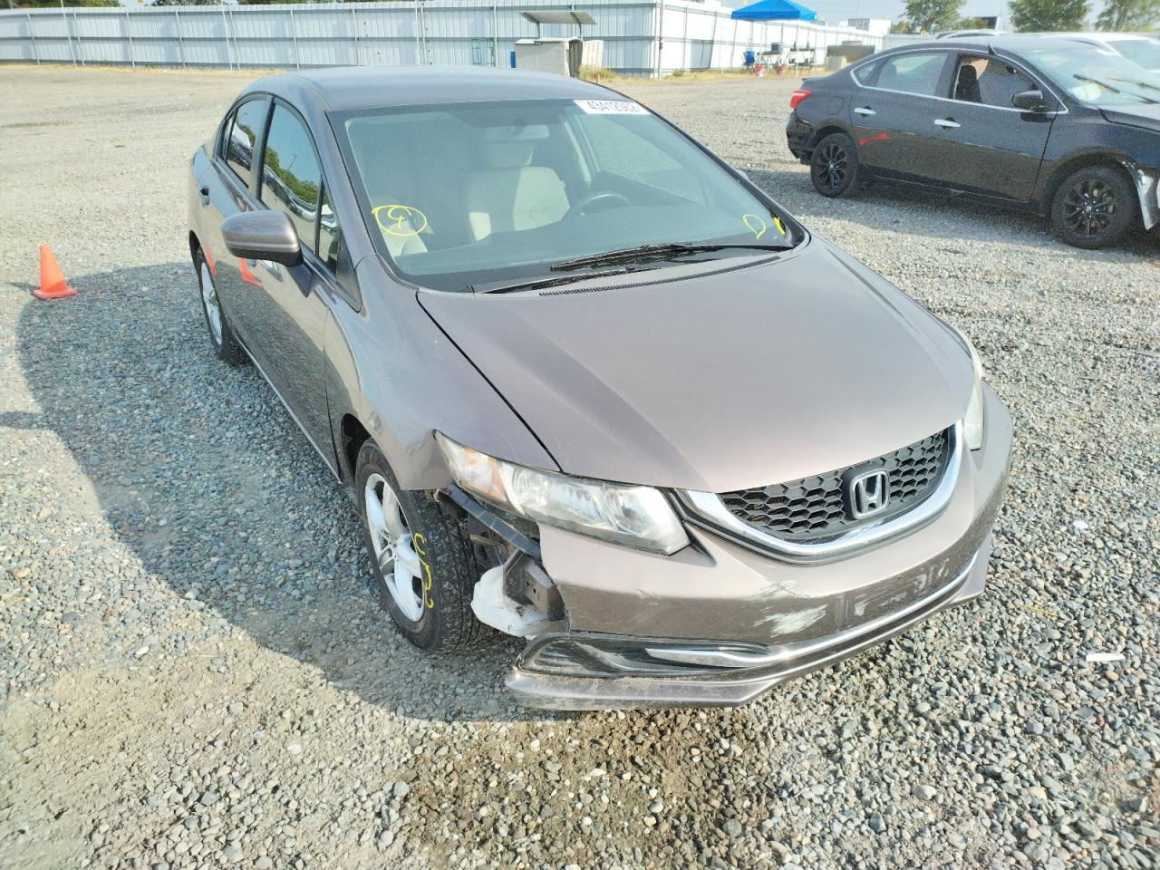HONDA CIVIC LX 2014 with VIN 19XFB2F54EE205595 - Photo from auction