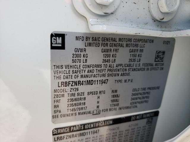 Photo 10 from auction – 2021 BUICK ENVISION E with VIN LRBFZNR41MD111947