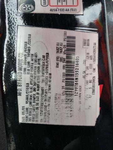 Photo 10 from auction – 2005 FORD MUSTANG with VIN 1ZVFT84N155216405