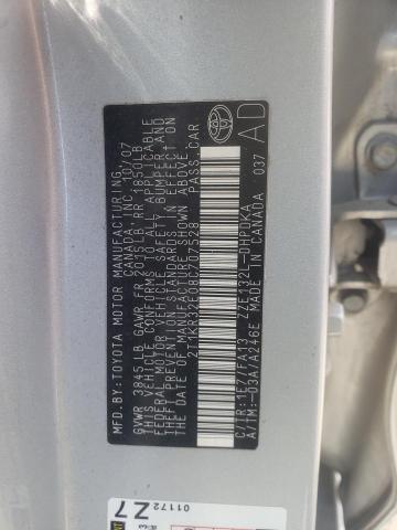 Photo 10 from auction – 2008 TOYOTA COROLLA MA with VIN 2T1KR32E08C707528