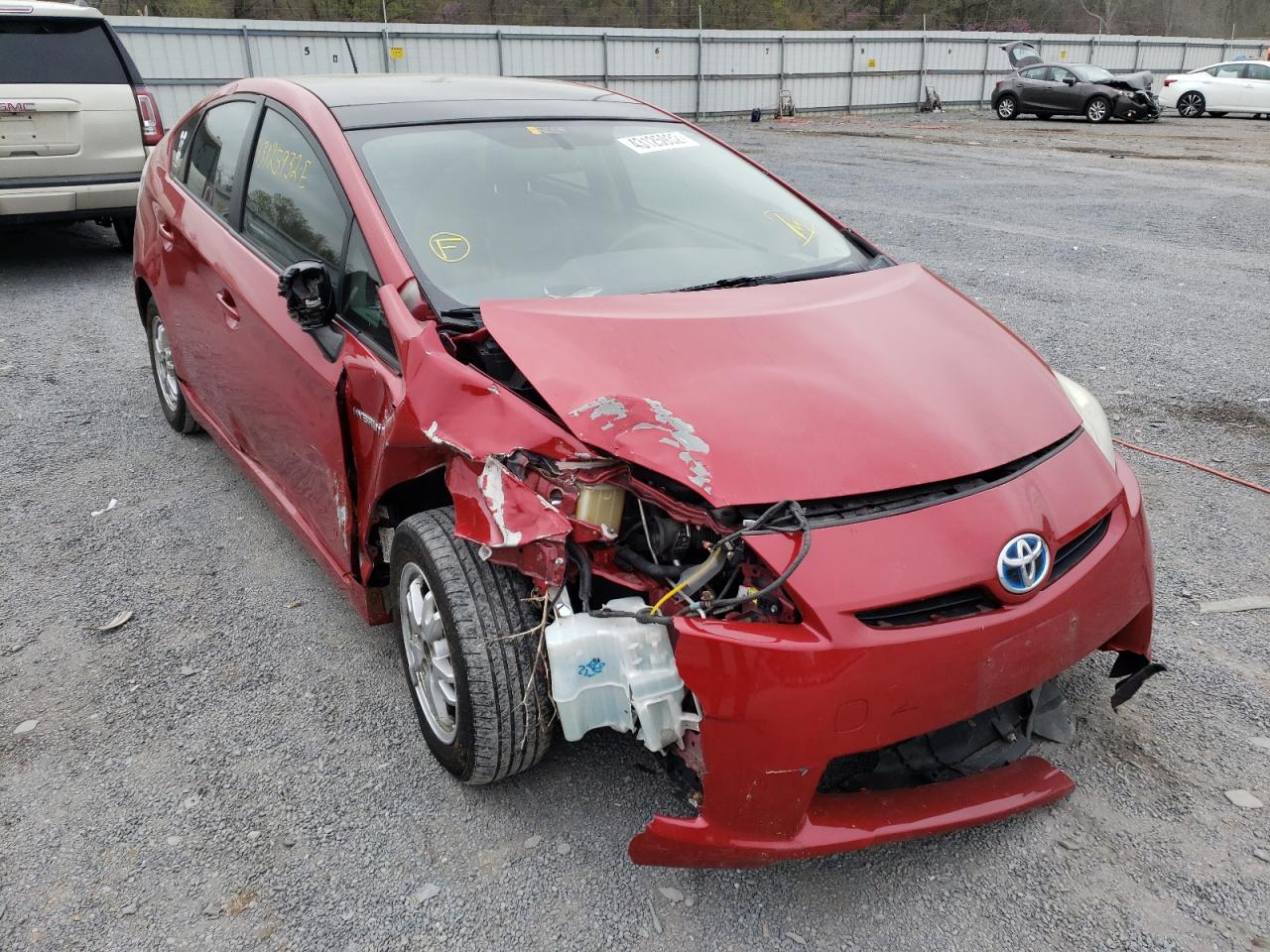 TOYOTA PRIUS 2010 with VIN JTDKN3DUXA5087497 - Photo from auction