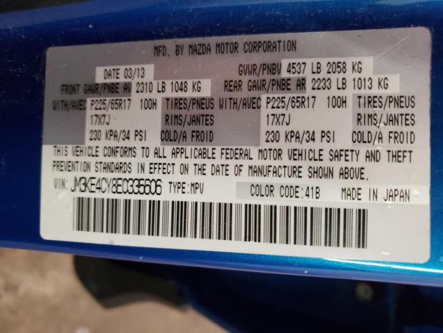 Photo 10 from auction – 2014 MAZDA CX-5 TOURI with VIN JM3KE4CY8E0335606