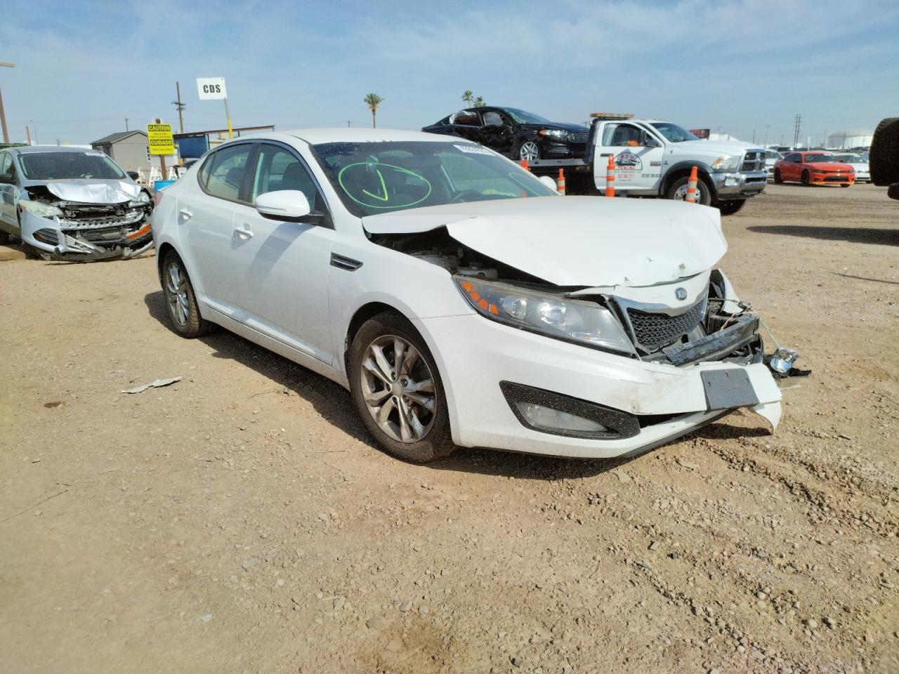 KIA OPTIMA LX 2013 with VIN 5XXGM4A7XDG114730 - Photo from auction