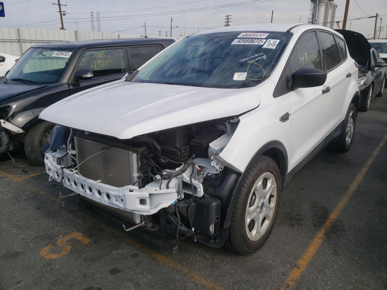 Photo 2 from auction – 2018 FORD ESCAPE S with VIN 1FMCU0F75JUD44905