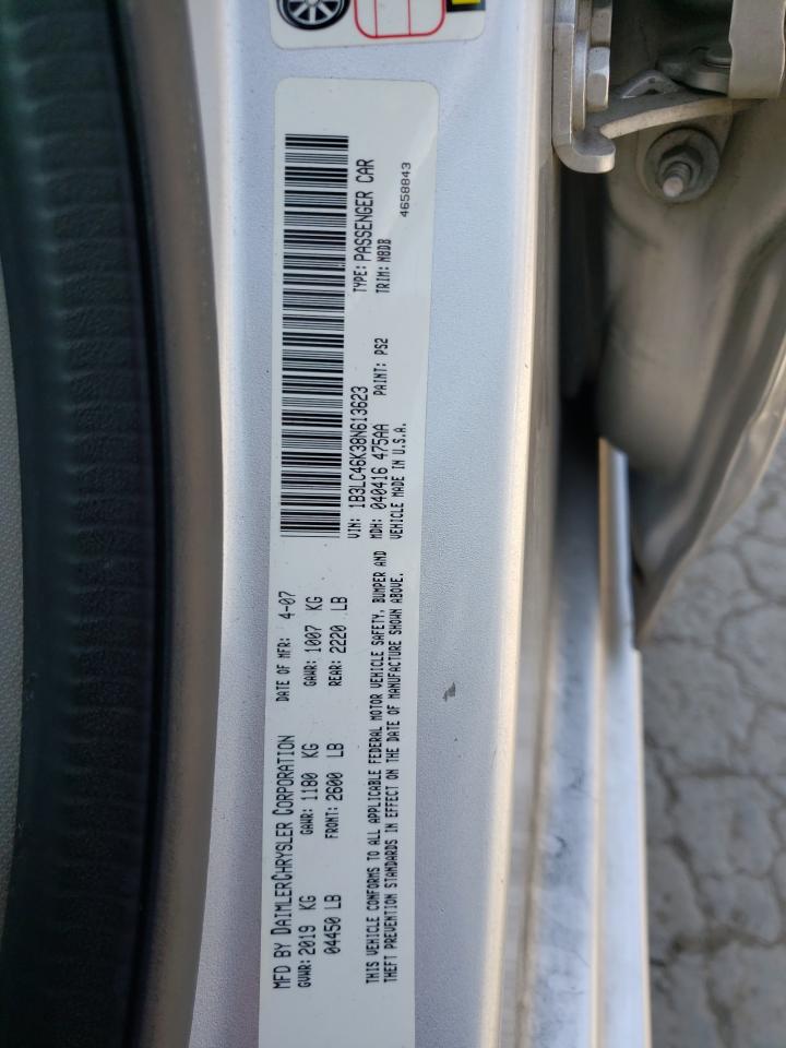 Photo 10 from auction – 2008 DODGE AVENGER SE with VIN 1B3LC46K38N613623