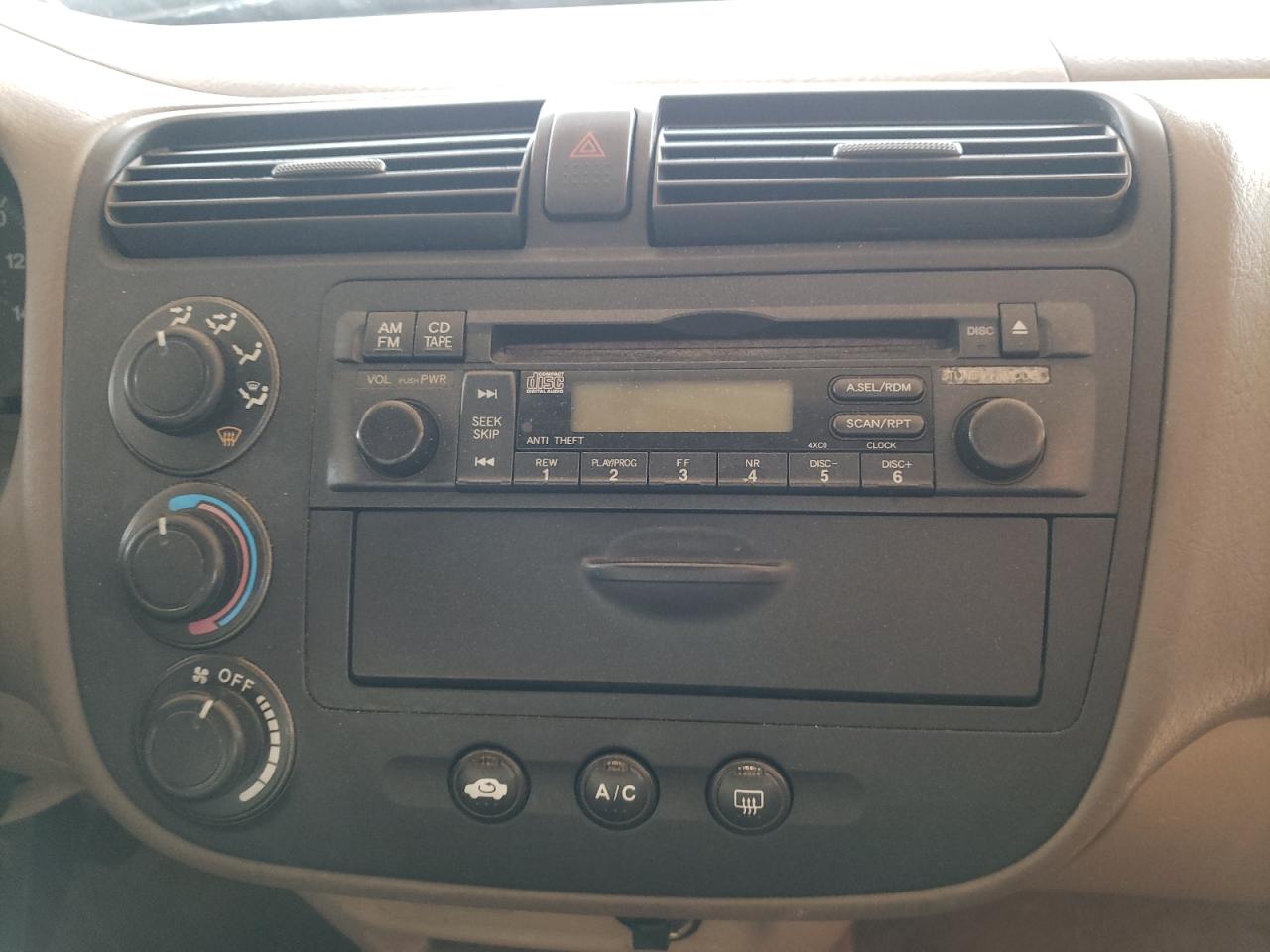 Photo 9 from auction – 2001 HONDA CIVIC EX with VIN 1HGES26771L034230