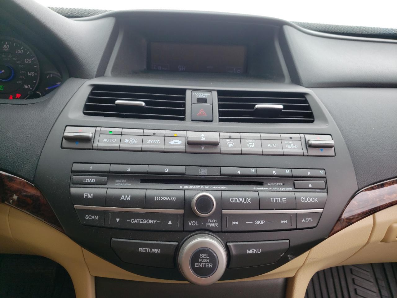 Photo 9 from auction – 2012 HONDA CROSSTOUR with VIN 5J6TF1H5XCL005060